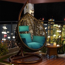 Hanging chair hanging basket rattan chair swing Nordic home indoor rocking chair balcony lazy Net Red Girl Birds Nest chair cradle