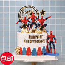 Spider-Man Cake Decoration Accessories Avengers America Captain Boy Creative Kids Dress Up