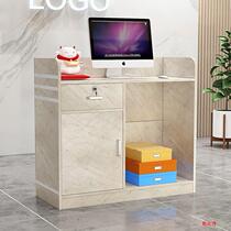 1 meter 2 length 8m womens cash register 60 * 36 wide beauty barber front desk white bar counter 90 cm high