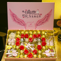 Dove chocolate gift box to send girlfriend Valentines Day birthday gift heart-shaped candy Net red snack best friend high-end