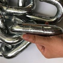 Extra large iron chain Galvanized iron chain Traction chain hanging marine gearless anchor chain Weight-bearing Pitbull training chain 25mm