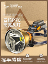 Japan imported from Germany new bright headlight long-range charging super bright head-mounted hernia lamp fishing night fishing to catch the sea
