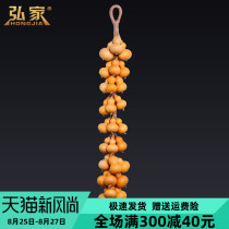  Gourd pendant Wen play boutique small fortune Natural town house home Feng shui transfer hand-twisted gourd string living room decoration