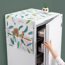 Home Refrigerator dust cover anti-oil single open double door style fridge cover cloth washing machine cover anti-dust cloth fridge cover