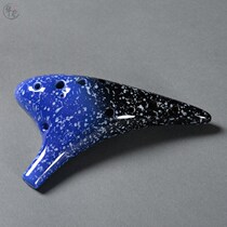 Student Junior twelve-hole Alto C tune Ocarina 12-hole AC tune learning special hand-painted pottery music instrument