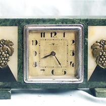Antique German-made Victory brand Marble mechanical table clock