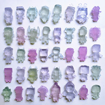 New mini world eraser Student mini crystal doll Transparent color change doll Crystal transparent blind box