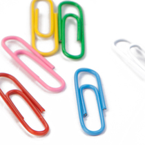 Chenguang stationery paper clip fashion office supplies color paperclip back pin binding stationery color PP boxed Office use 100 box No. 3 paper clip ABS91699