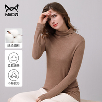 Cat people pregnant women beating undershirt pregnant women spring dress blouses high collar Long sleeves sweaters spring autumn season fashion inner hitch long sleeve T-shirt