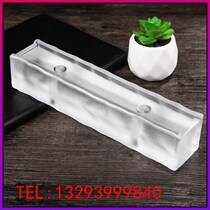 Pickling non-porous bubble brick bathroom long square bathroom Hotel frosted solid crystal brick entrance light transmission