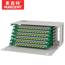 MAXCENT 72-Port ODF fiber distribution frame ST multi-mode full with pigtail and flange for 19-inch cabinet rack MOM72-ST