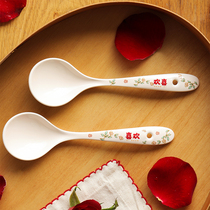 Blue Lotus Soup spoon Home Ceramic Small Spoon Soup Spoon LOVELY DAY STYLE SPOON RICE SPOON RICE SPOON SWEET SPOONFUL SPOON