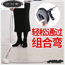Wire rope pipe toilet squatting toilet household blocked hard object family toilet dredge