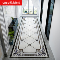 Aisle corridor tile mosaic pattern European light luxury simple living room entrance porch floor tiles jigsaw puzzle 800