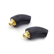 Expanded MMCX pin is suitable for Xieran Tu Sher SE535 SE215 DIY headphone upgrade cable bent plug
