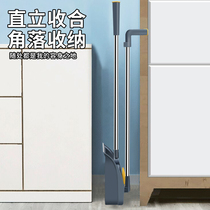 Dustpan single-loaded household bucket thickened and enlarged windproof plastic garbage shovel bucket non-sticky hair foldable rub
