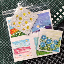 Oil Painting Stick works Save bag 10 * 10 20 * 20 A5 A4 Contained Oil Painting Stick Paper Preservation Album Golle Painting