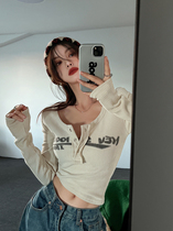 Hot Girl Sexy Ins Tide Knit Undershirt Woman Dress Spring 2022 New Tight Fit Short Inside Lap Long Sleeve Blouse