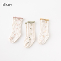 Elfairy baby stockings girls socks Korean lace baby baby stockings child cotton socks