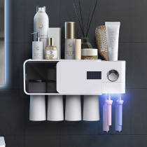 Sterilization toothbrush rack ultraviolet germicidal electric toothbrush rack free of punch wall-mounted high-grade toothbrush sterilizer