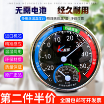 Thermohygrometer Indoor home high-precision drugstore special thermohygrometer Hanging greenhouse pointer thermohygrometer