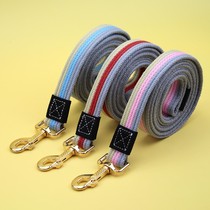 Pet canvas leash rope long reinforced Golden Labrador universal medium dog traction dog rope