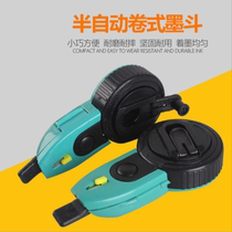 Ink bucket automatic manual telescopic scribing machine hand-rocking cord winding line woodworking special printing line tool 30 meters