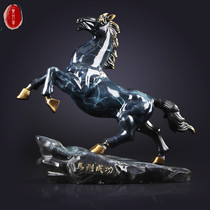 LO. GULEYA copper horse ornament horse to successfully recruit wealth living room office home decoration handicraft gifts