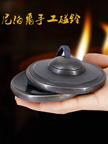 Nepal handmade Ding Xia pure copper bell bell percussion instrument hit Bell cold door traditional national musical instrument portable Bell cymbal