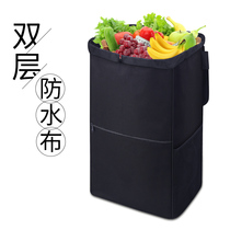 Craftsman aluminum alloy shopping cart bag double-layer waterproof cloth shopping bag removable washed folding portable storage bag