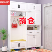 Shoe cabinet household door large-capacity European-style simple solid wood shoe cabinet new 2020 explosive storage shoe cabinet entrance cabinet