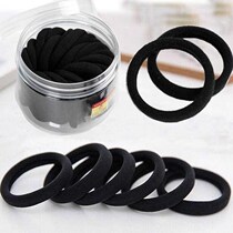 No trace like leather ring 10-100 head rope black thick high elastic tie hair rubber band Hairband hair rope adult head rope rubber