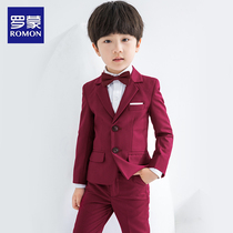 Romon Children Suits Suit Flower Boy Gown Boy West Suit Little Boy Piano Performance Three Sets Autumn