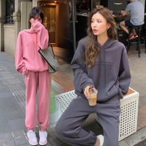 Pregnant women autumn clothes New out Fashion Net red pregnant women set tide mother loose leisure Spring and Autumn Sweater two-piece set