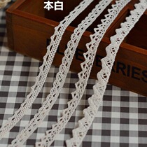 Kindergarten ring Chuang decorative lace strip linen roll rope handmade DIY material retro woven wide flat hemp ribbon