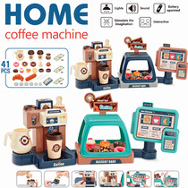 Foreign trade export Childrens coffee machine Household toys Baby candy Supermarket shopping cashier credit card