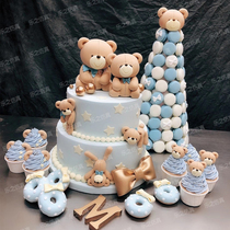 Simulation dessert table tea break multi-layer turning candy cake model wedding birthday decoration ornaments shooting custom Net Red