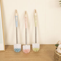 Creative long handle toilet brush set bathroom toilet brush home toilet cleaning brush stainless steel toilet brush