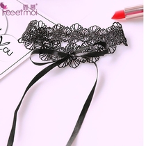 Sexy lingerie couple flirting products elastic lace accessories neck ring leg ring adult passion set