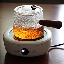Glass high temperature resistant thick kettle steamed tea maker household tea brewing Japanese electric pottery stove side hammer teapot