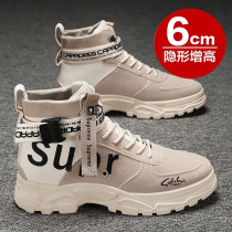 Martin boots mens 2021 summer new high-top shoes Korean version of the versatile tooling boots mens casual mid-help trendy shoes mens shoes