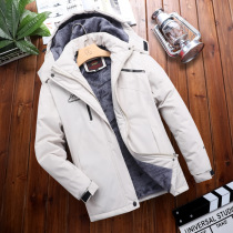 Custom assault clothing men and women in autumn and winter outdoor waterproof breathable plus velvet padded mountaineering clothing tide brand