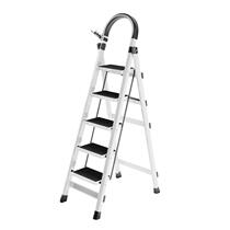 Folding ladder household multifunctional indoor herringbone ladder thickening four-step ladder telescopic bench portable aluminum alloy staircase