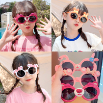Children sunglasses boy girl cute sunscreen tide fashion baby baby without hurting eyes sunglasses cartoon