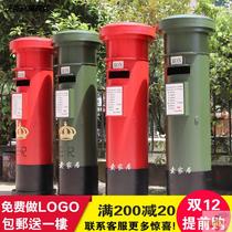 Post Post Box Extra Large Model Retro Mailbox Wearbox Wrought Clothing Store Bar Decoration Pendulum