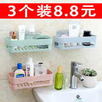 Toilet rack bathroom wash table toilet toilet suction cup wall hanging non-perforated soap box soap box rack