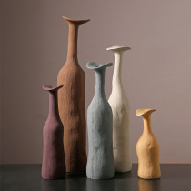 Behan beauty Nordic creative ceramic vase Morandi color art model room living room decoration home accessories