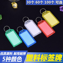 Factory direct supply plastic key card hotel luggage number classification label key card chain number hanging
