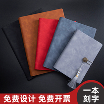 Chinese style loose-leaf notebook literary and artistic exquisite simple college student b5 notebook shell removable loose-leaf thickened ultra-thick business a5 notepad work meeting record book customization