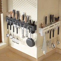 Stainless steel knife holder non-punching kitchen household knife chopstick tube multifunctional storage rack wall cover holder